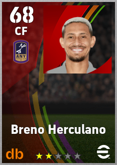 Breno Herculano — CF, OVR 68, MAX 68