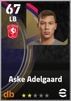 Aske Adelgaard — LB, OVR 67, MAX 67