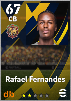 Rafael Fernandes — CB, OVR 67, MAX 67
