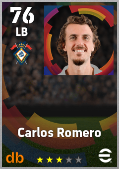 Carlos Romero — LB, OVR 76, MAX 76