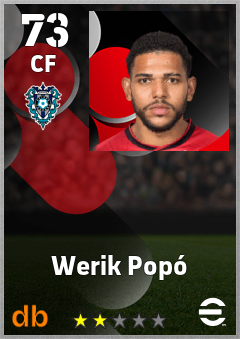 Werik Popó — CF, OVR 73, MAX 73