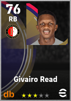 Givairo Read — RB, OVR 76, MAX 76