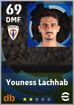 Youness Lachhab — DMF, OVR 69, MAX 69