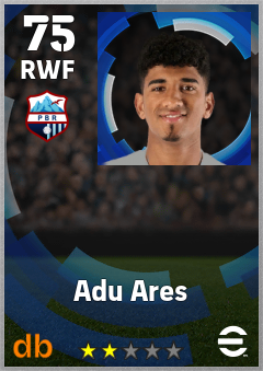Adu Ares — RWF, OVR 75, MAX 75