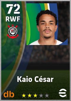 Kaio César — RWF, OVR 72, MAX 72