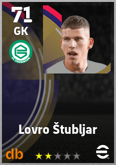 Lovro Štubljar — GK, OVR 71, MAX 71