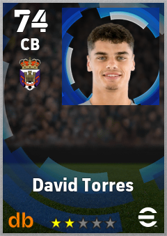 David Torres — CB, OVR 74, MAX 74