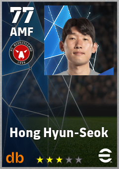 Hong Hyun-Seok — AMF, OVR 77, MAX 77