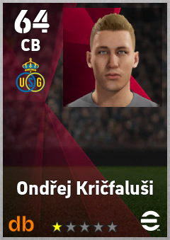 Ondřej Kričfaluši — CB, OVR 64, MAX 64
