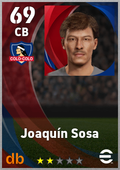 Joaquín Sosa — CB, OVR 69, MAX 69