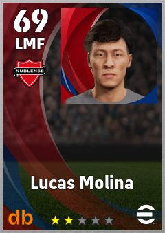 Lucas Molina — LMF, OVR 69, MAX 69