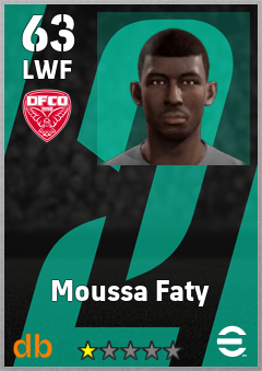 Moussa Faty — LWF, OVR 63, MAX 63