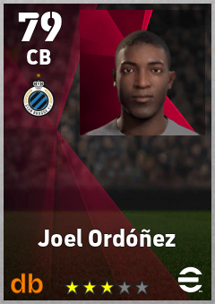 Joel Ordóñez — CB, OVR 79, MAX 79