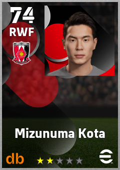 Mizunuma Kota — RWF, OVR 74, MAX 74