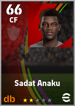 Sadat Anaku — CF, OVR 66, MAX 66