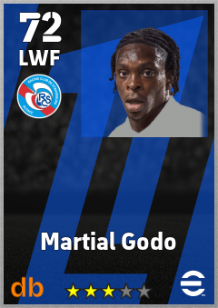 Martial Godo — LWF, OVR 72, MAX 72