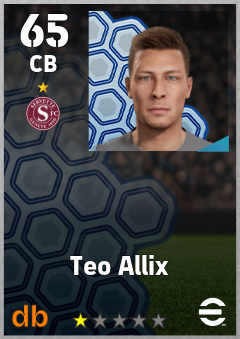Teo Allix — CB, OVR 65, MAX 65