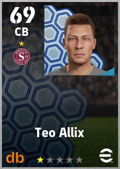 Teo Allix — CB, OVR 69, MAX 69