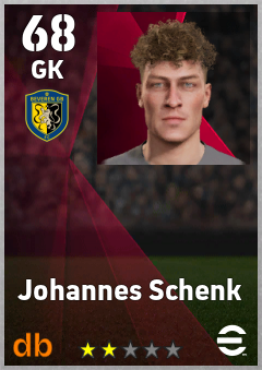 Johannes Schenk — GK, OVR 68, MAX 68