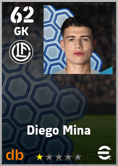Diego Mina — GK, OVR 62, MAX 62