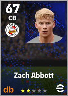 Zach Abbott eFootball player card