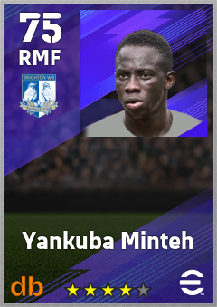 Yankuba Minteh eFootball player card