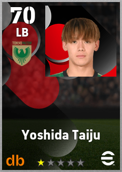 Yoshida Taiju — LB, OVR 70, MAX 70