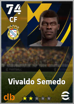 Vivaldo Semedo — CF, OVR 74, MAX 74