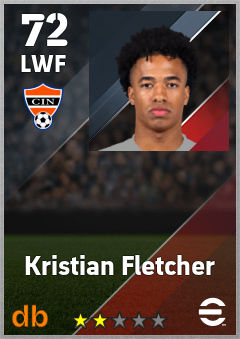 Kristian Fletcher — LWF, OVR 72, MAX 72