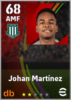 Johan Martínez — AMF, OVR 68, MAX 68