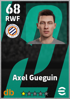 Axel Gueguin — RWF, OVR 68, MAX 68