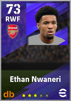 Ethan Nwaneri eFootball player card