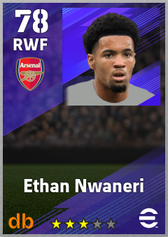 Ethan Nwaneri eFootball player card