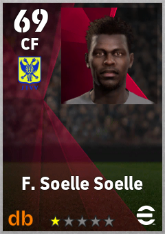 F. Soelle Soelle — CF, OVR 69, MAX 69