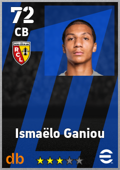 Ismaëlo Ganiou — CB, OVR 72, MAX 72