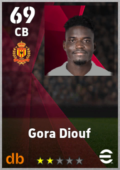 Gora Diouf — CB, OVR 69, MAX 69