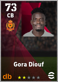 Gora Diouf — CB, OVR 73, MAX 73