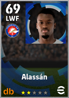 Alassán — LWF, OVR 69, MAX 69
