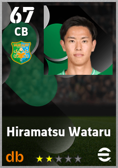 Hiramatsu Wataru — CB, OVR 67, MAX 67