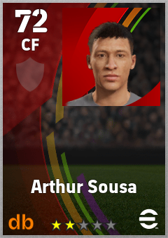 Arthur Sousa — CF, OVR 72, MAX 72