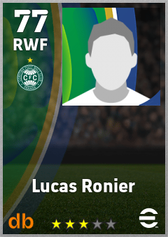Lucas Ronier — RWF, OVR 77, MAX 77