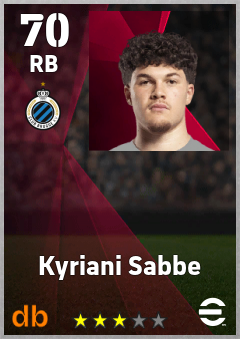 Kyriani Sabbe eFootball player card