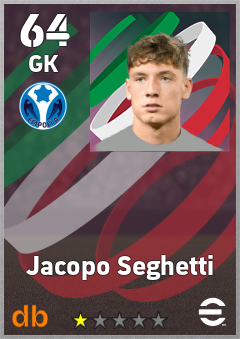 Jacopo Seghetti — GK, OVR 64, MAX 64