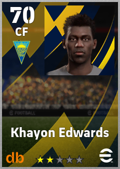 Khayon Edwards eFootball player card