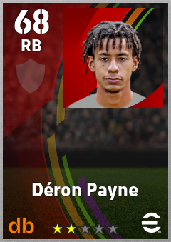Déron Payne eFootball player card