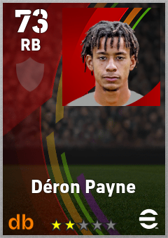 Déron Payne — RB, OVR 73, MAX 73