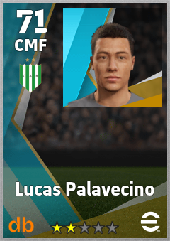 Lucas Palavecino — CMF, OVR 71, MAX 71