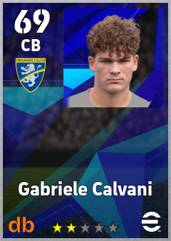 Gabriele Calvani — CB, OVR 69, MAX 69