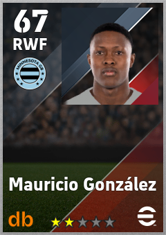 Mauricio González — RWF, OVR 67, MAX 67