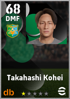 Takahashi Kohei — DMF, OVR 68, MAX 68